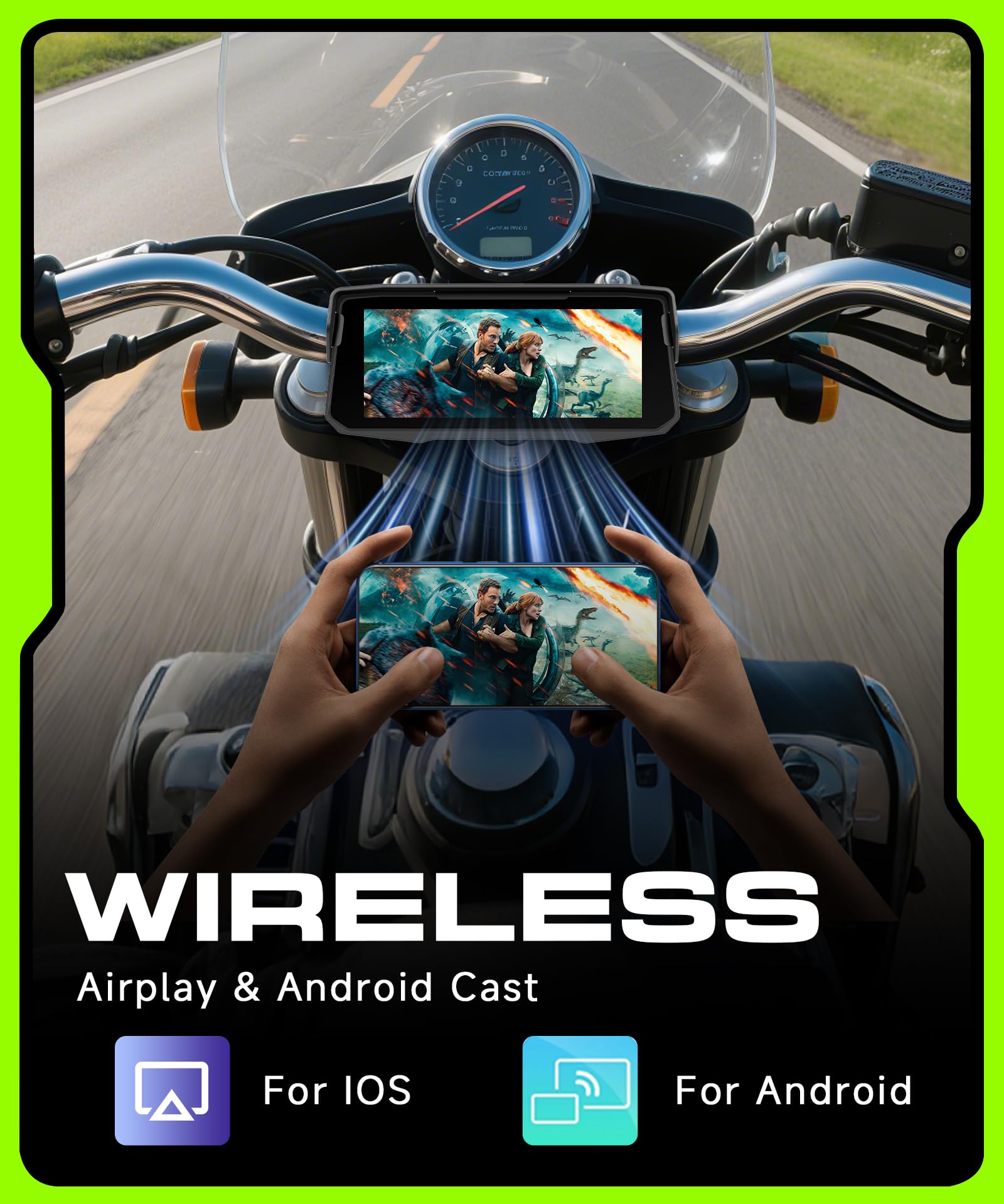 Amazon.com: Motorcycle CarPlay Screen 6.86 Inch Wireless Carplay