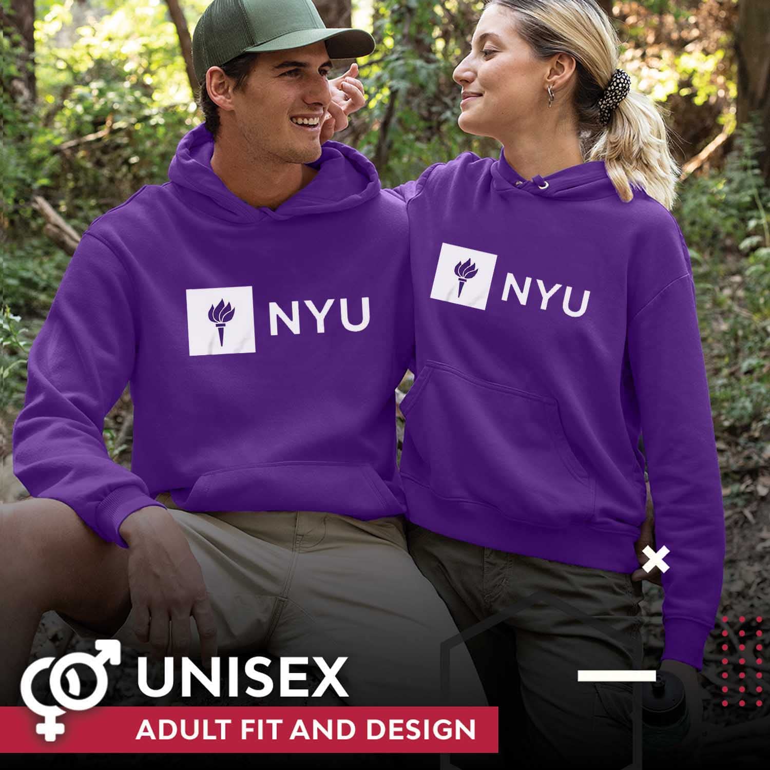 Campus Colors NYU Violets Adult Just Logo Hooded Sweatshirt - Purple, Large  : Amazon.co.uk: Sports \u0026 Outdoors
