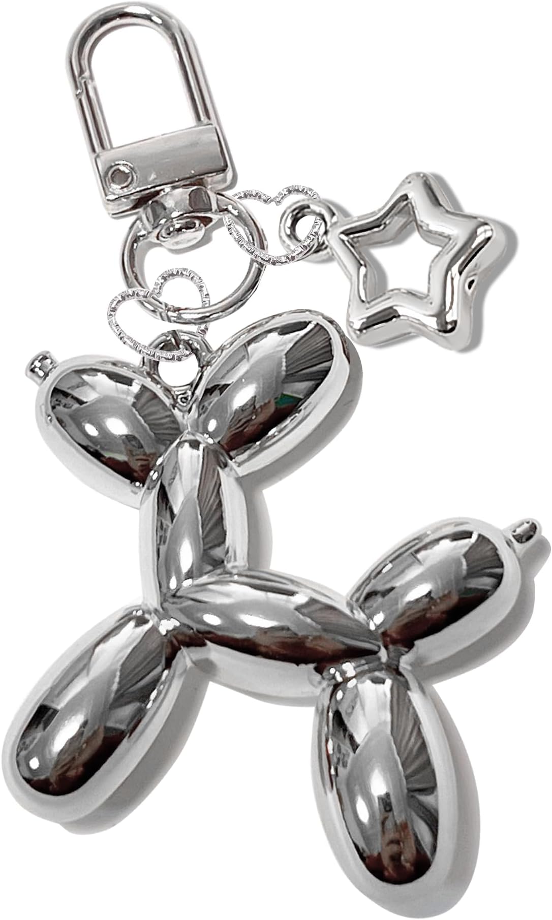 LAEKOU Star Balloon Dog Keychain for Women, Cute Y2K Key Chain Accessories, A...