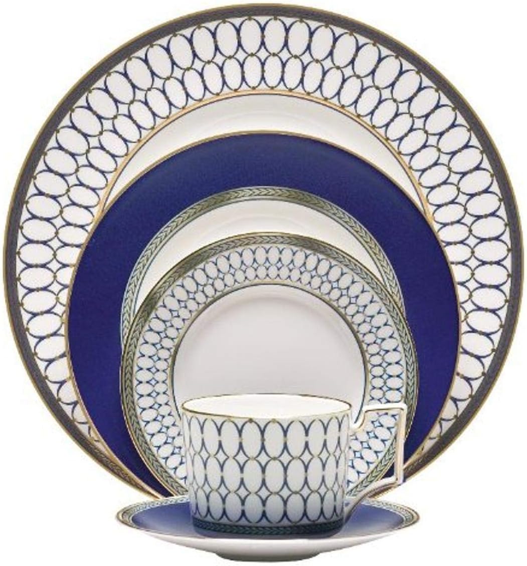 5 Piece Bone China Place Setting, Renaissance Gold