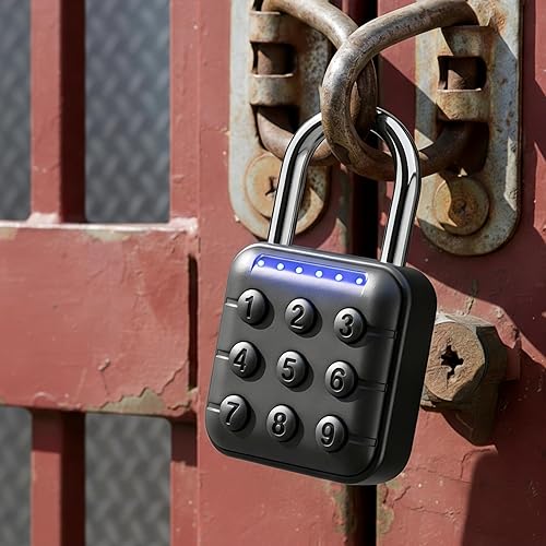 Cerradura de combinación con código, candado inteligente de 6 dígitos con contraseña de alta seguridad para escuela, gimnasio, casillero deportivo,