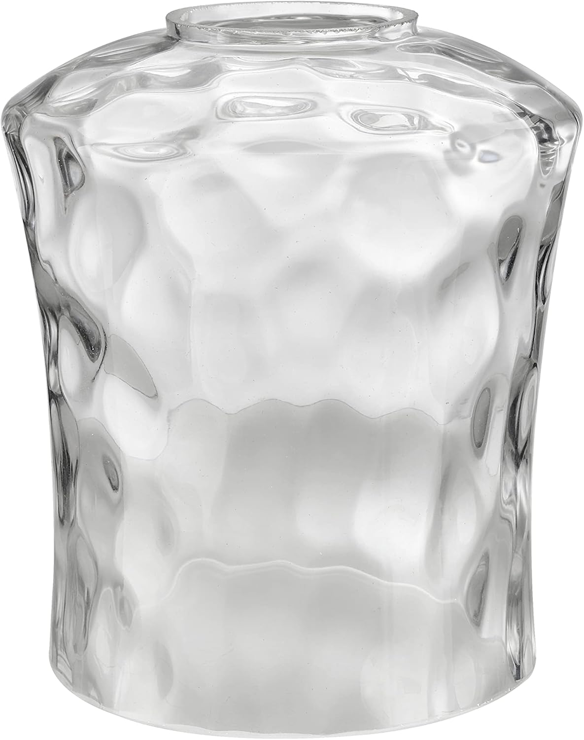 Aspen Creative 23530-63-1, Clear Hammered Glass Shade for Lighting Fixture/Vanity Light/Wall Light/Pendant, Size: 4-1/2\" D x 5-3/8\" H, 1 Pack 1 Clear