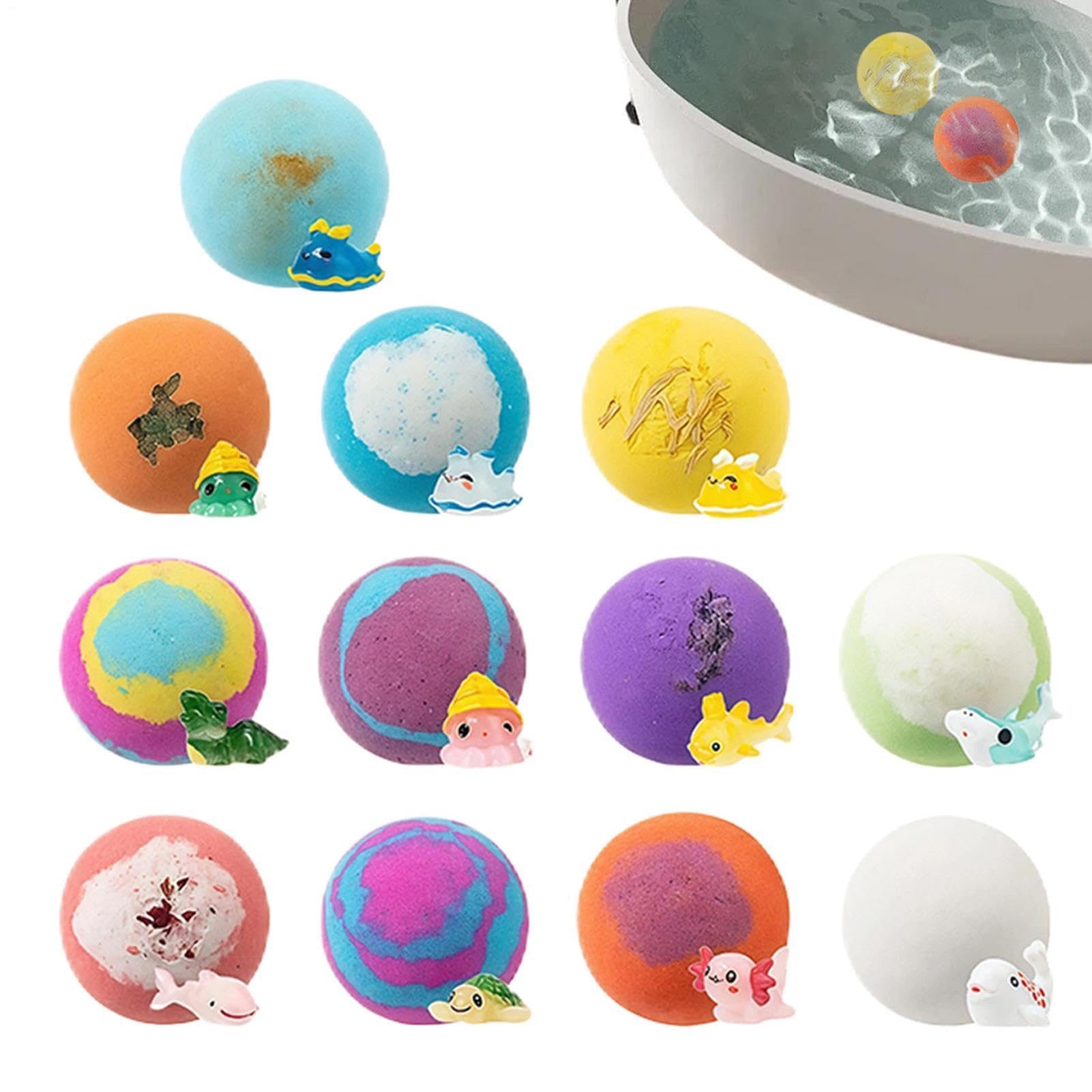 Kit di Bagno con Bombette Effervescenti 12 Pezzi, Delicati con Sorpesa | Bombette Effervescenti per Bagno Per Ragazzi e Ragazze, Bagno, Relax, , Compleanno