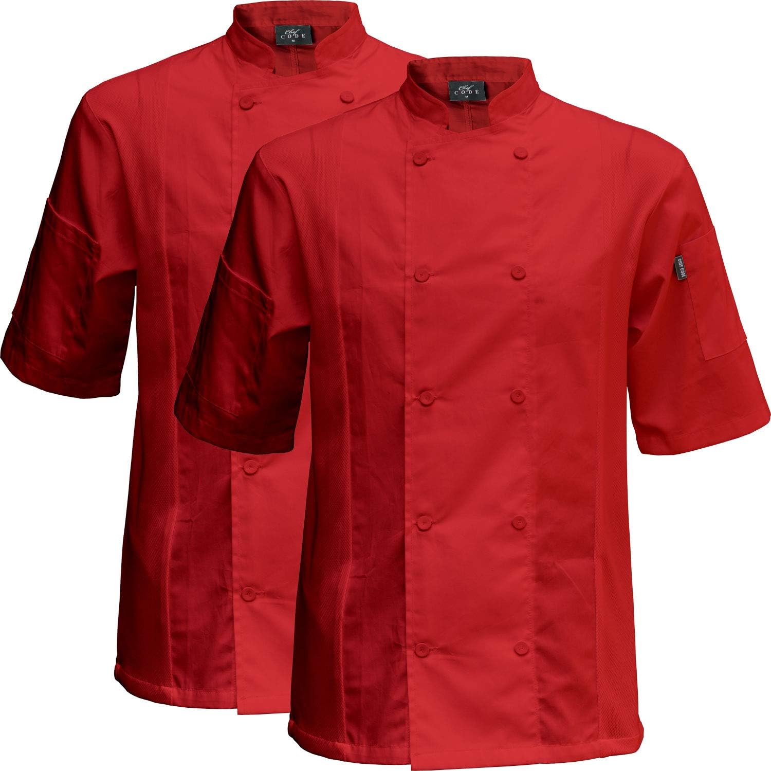 Chef Code 2-PACK Cool Breeze Side Vent Chef Coat