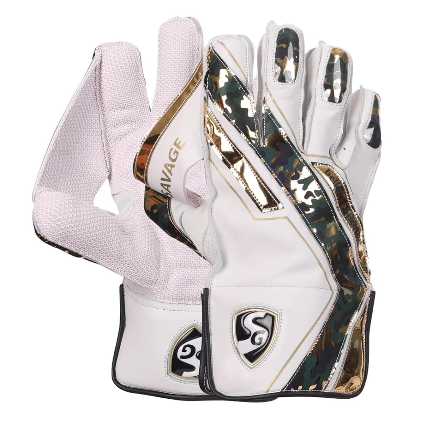 SG Rubber Savage Wicket Keeping Gloves W.K. Gloves (Youth), Cricket, Multi, Standard-picture-25