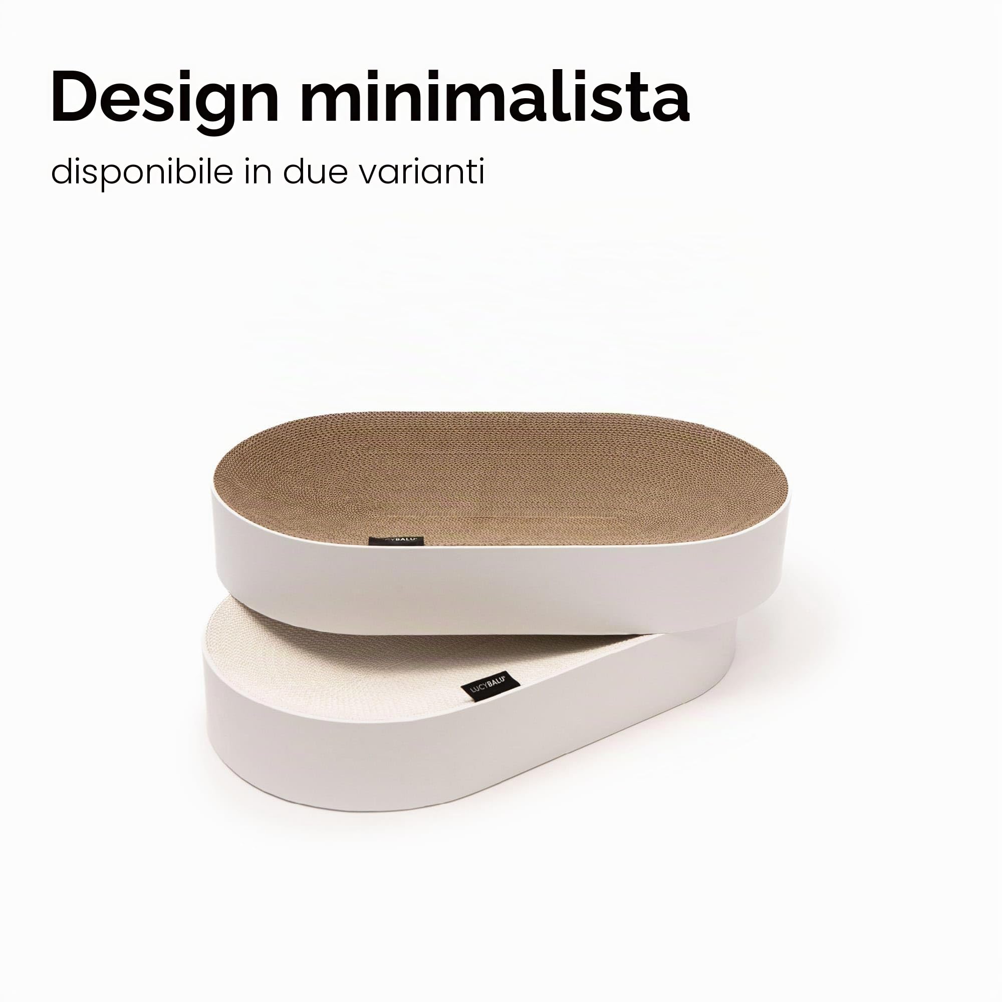LucyBalu® Scratchbed Lettino tiragraffi per gatti in cartone I Beige