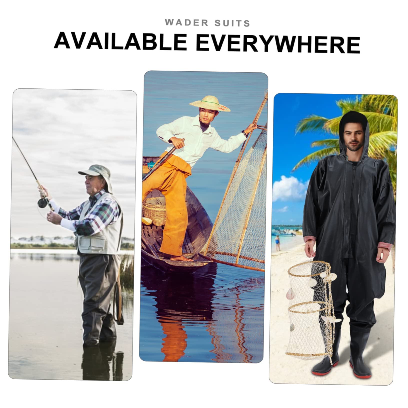 YARNOW Trajes De Vadeo para Hombres y Mujeres Impermeables para Exteriores Buceo Pesca Pantalones De Vadeo Trajes De Pesca Vadeo Trajes De Pesca Vadeadores De Pesca Botas