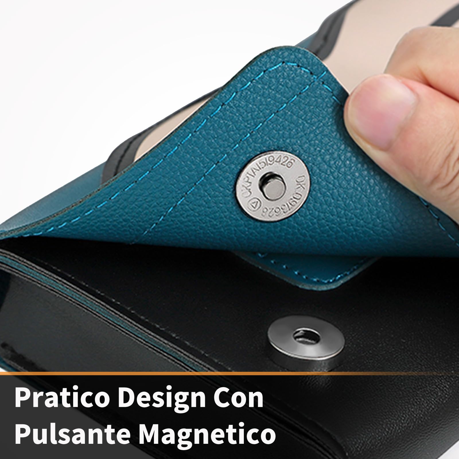 PALPOW Custodia da Trasporto Sottile in PU per Nintendo Switch 2 - Borsa Portaoggetti da Viaggio per Videogiocatori e Adolescenti - Custodia Antishock Carina con 5 Slot per Schede di Gioco