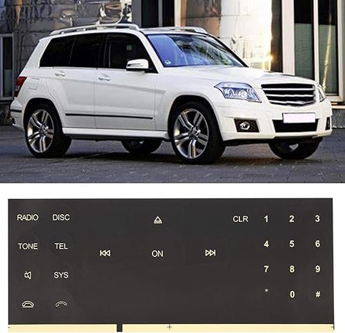 Miniatura 5 de Adhesivo de botón de radio para reparación de Benz 2008-2014 calcomanías de CD de automóvil Adhesivos accesorios para automóviles