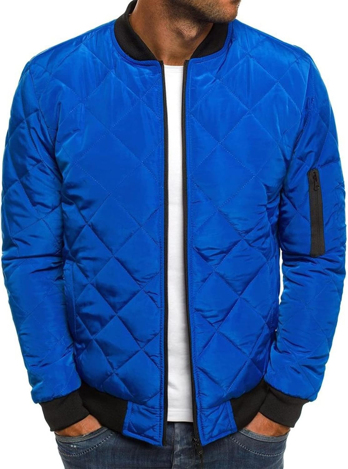 Ymosrh Mens Jacket Men Winter Coat Warm Slim Fit Thick Coat Casual Jacket Outerwear Top Blouse Bomber Jackets