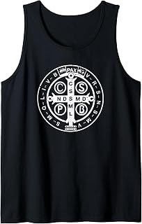 Religious Catholic St. Benedict Medal | Christian Tank Top