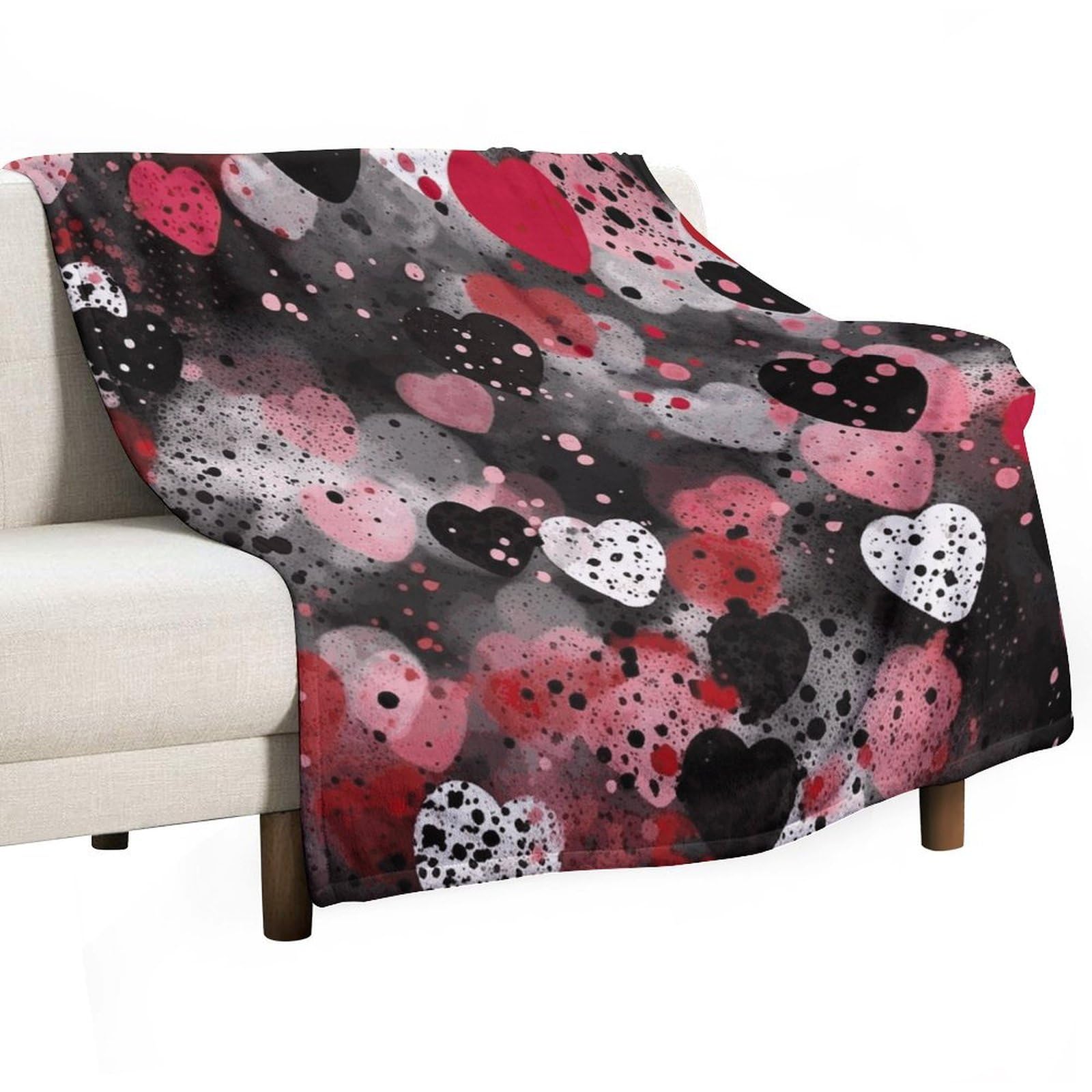 Couverture en flanelle confortable de qualité supérieure au design vertical raffiné