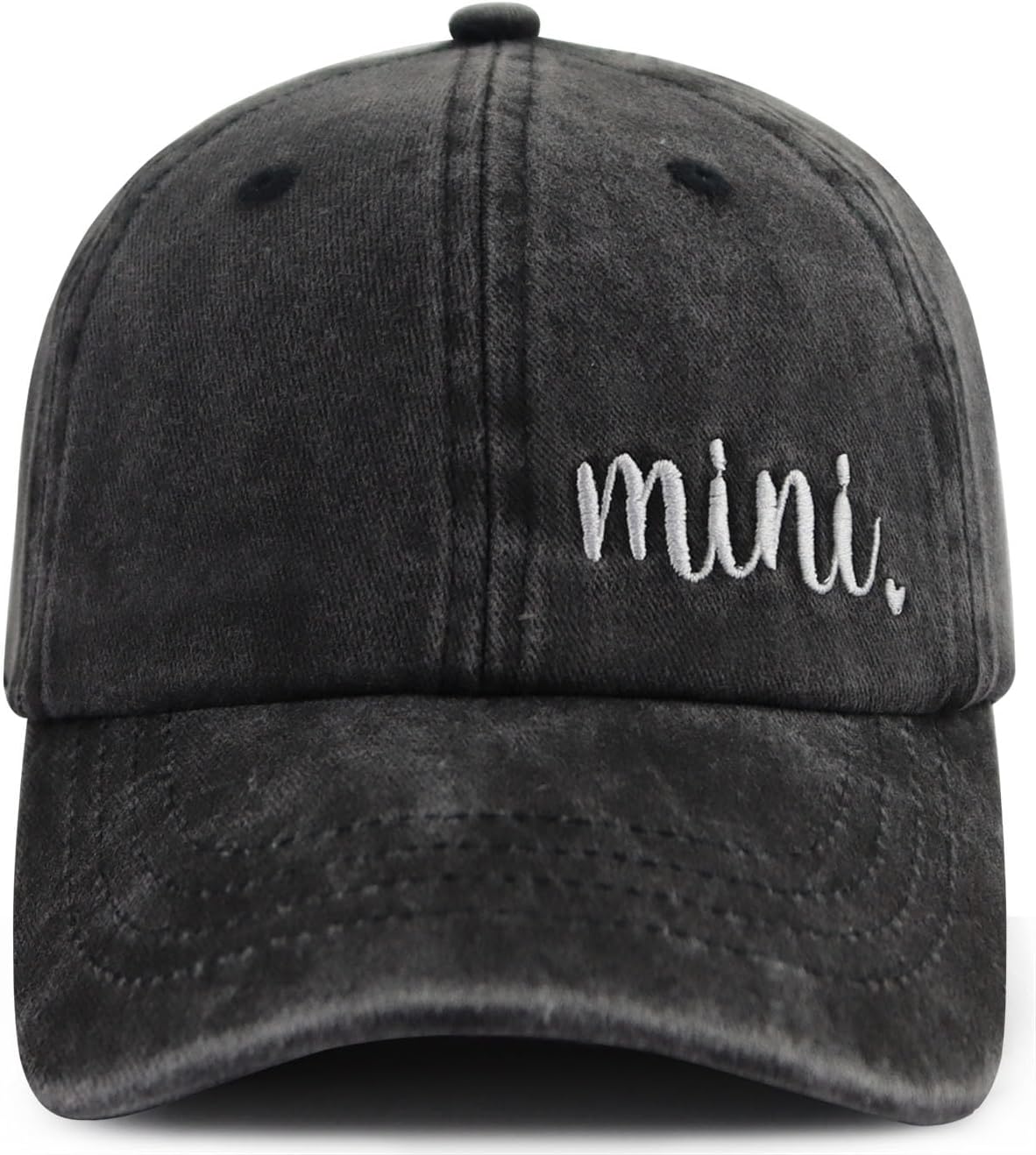 Funny Embroidered Mama and Mini Hat for Mom Kid, Adjustable Matching Parent-Child Baseball Cap Set of 2 - Image 3