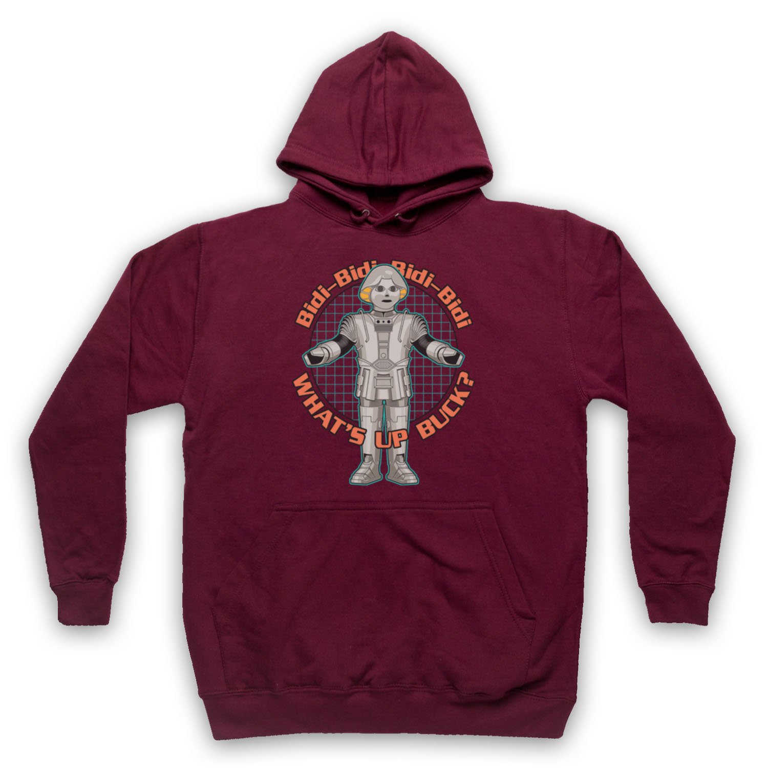 Buck Rogers Twiki sweat a capuche adulte pull retro de science fiction noire