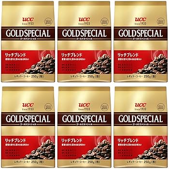 Amazon | UCC ゴールドスペシャル リッチブレンド 1500g(250g×6個