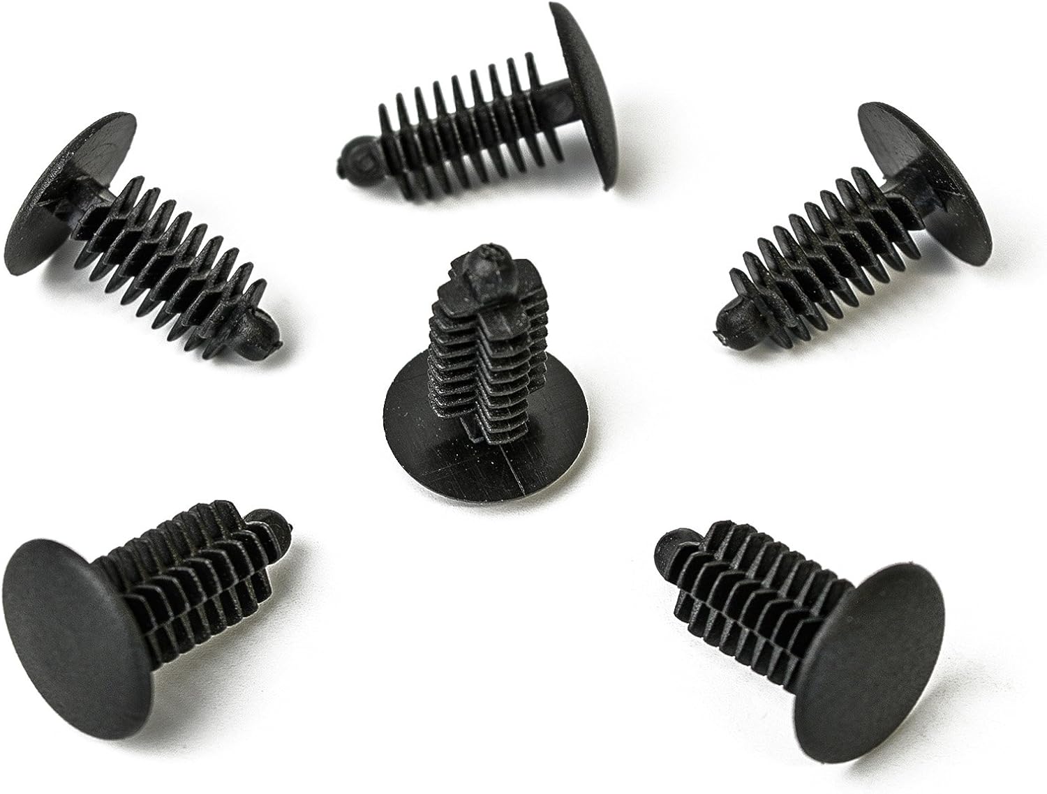 20 x universal plastic Christmas tree clips in black, 13.8 mm x 20 mm