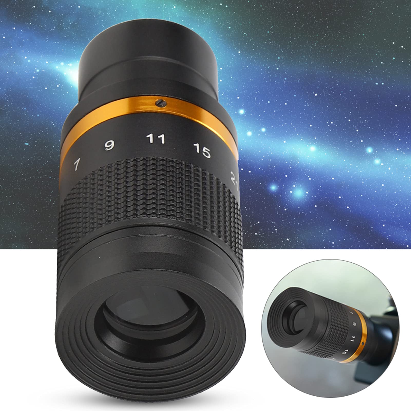 Oculares con Zoom para Telescopios de 1,25, Kit de Accesorios de Telescopio Versátil, Juego de Oculares de Telescopio con Zoom de 7 a 21 Mm 1,25 para Ver la Luna, los Planetas y
