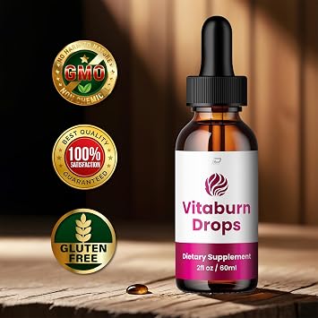 Vitaburn Drops Healthy Formula Vita Burn Drops All Natural Healthy Levels Extra Strength Liquid Reviews (1 Pack 1 Month Supply)