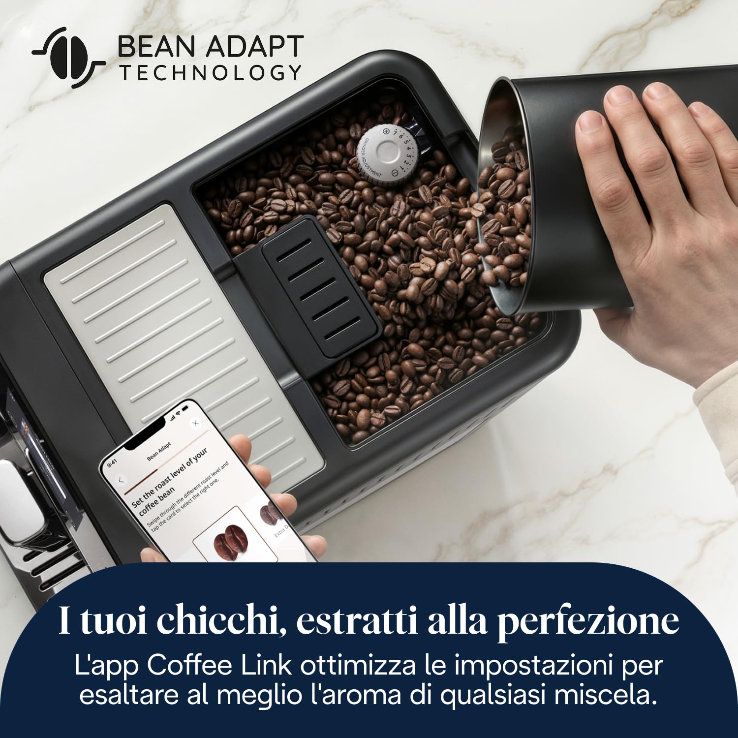 De'Longhi Eletta Ultra - Macchina Caffè Automatica 40+ Bevande Silent Tech