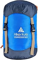 Vista 17 de Hikenture Saco de compresión para saco de dormir, saco de dormir de nailon antidesgarros, bolsa de compresión resistente al agua de 10L/14L/20L/30L