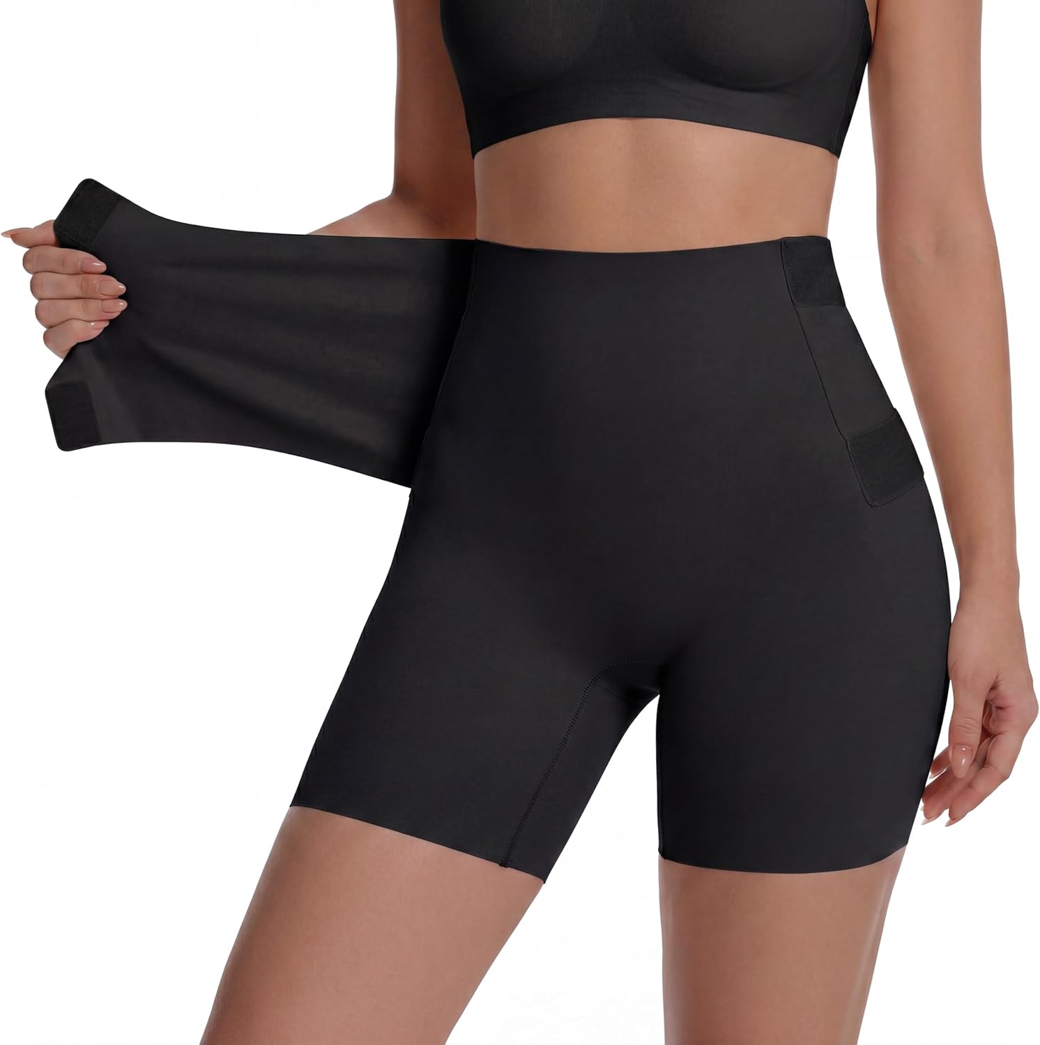 Tummy Control Shapewear for Women, High Waisted Seamless Moderate Control Briefs Underwear with Adjustable Velcro