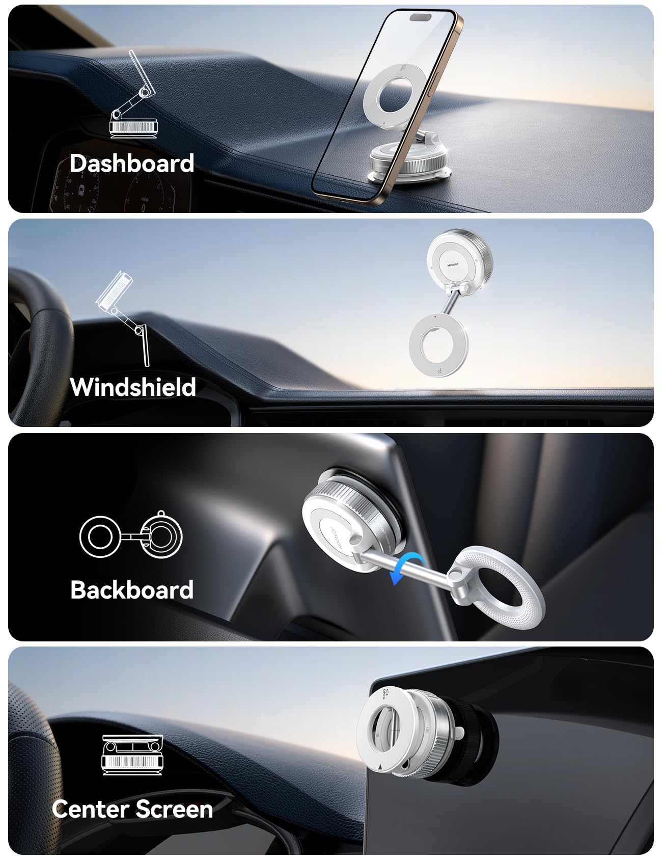 Foneng Support De Téléphone Magnétique Pliable Rotatif à 180 Degrés Support De Voiture à Ventouse Pour La Clime à Prix Pas Cher | Maroc