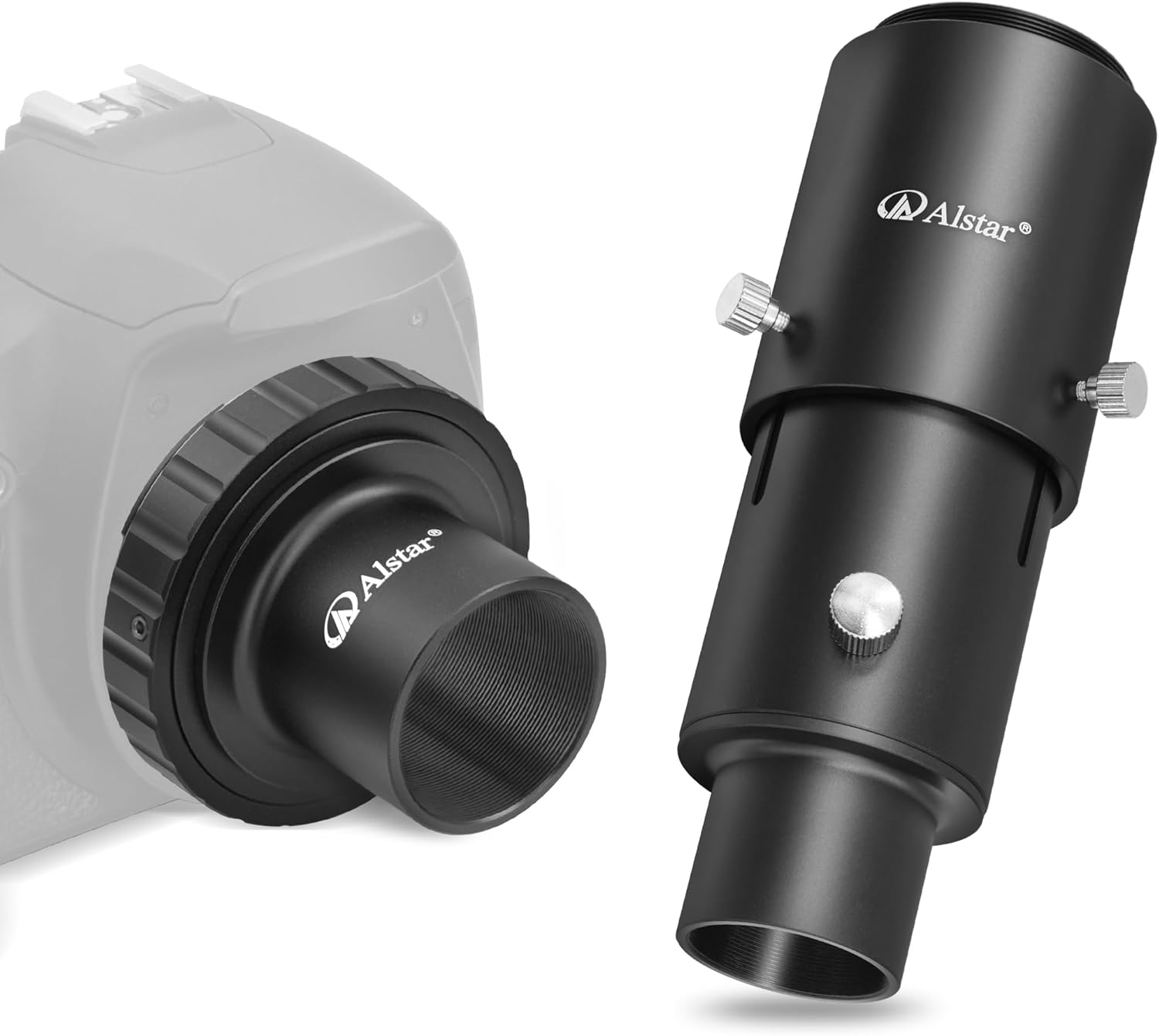 Alstar Telescope Photo Adapter for Minolta AF and Sony A Mount DSLR Cameras - Bundle with - 1.25" Extendable Camera Adapter