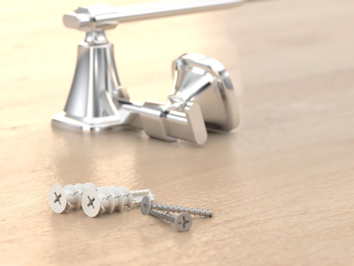 Gatco 5513PN Beverly Euro Toilet Paper Holder | Elegant Open Arm Wall-Mounted TP Holder | Luxury Design, Durable Metal | Polished Nickel Finish