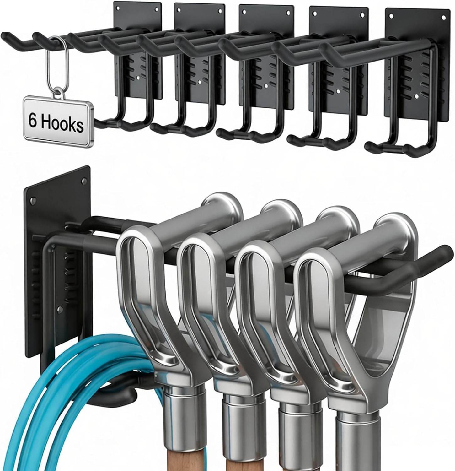 Garage Wall Organizer-Garden Tool Rack Wall Mount