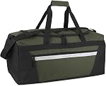 40 Liter, 22 Inch Duffle Bags for Women, Men, Travel Heavy Duty with Shoulder Strap (Black)