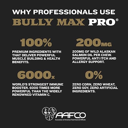 Miniatura 3 de Bully Max PRO - Paquete combinado de alimentos secos y suplementos para perros para ganancia muscular y salud todas las etapas de la vida para