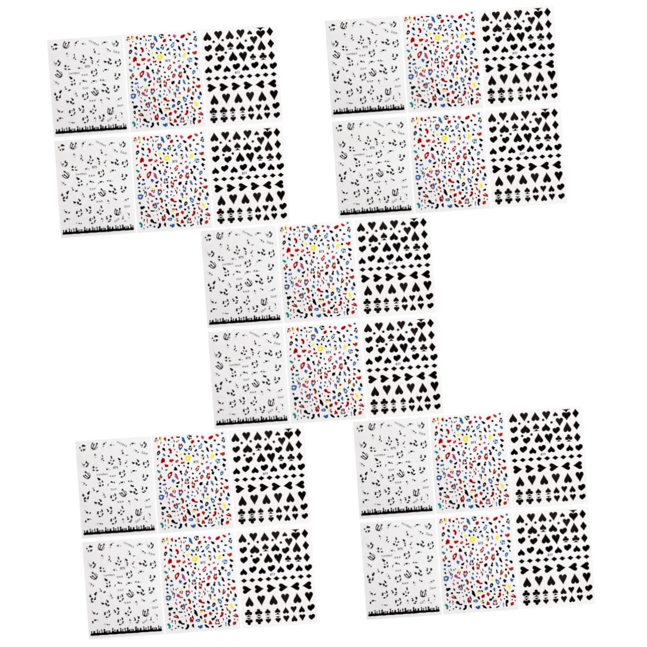 30 Hojas Calcomanía De Uñas Calcomanías De Uñas Pegatinas Decorativas Pegatinas Para Uñas Suministros De Arte De Uñas Uña Pegatinas Dibujos Animados La Vaca De Polivinilo