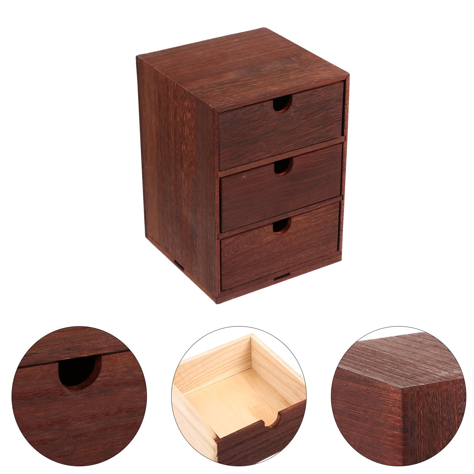 Homoyoyo Organizer Scatola Portaoggetti da Scrivania in Legno Scomparti Multipli, Contenitore per Articoli Vari, Adatto per Ufficio e Studio