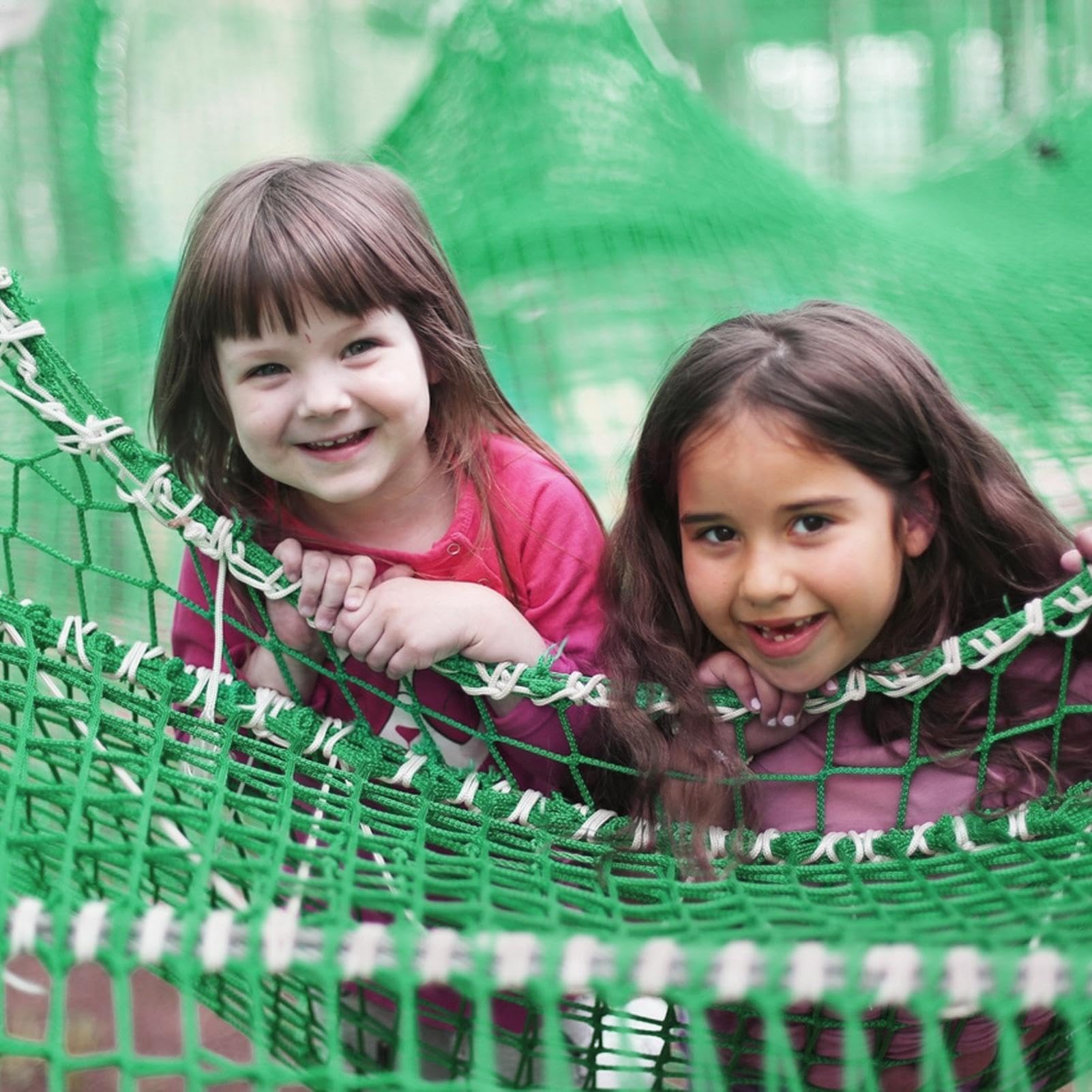 Red de escalada cargo de doble capa para niños