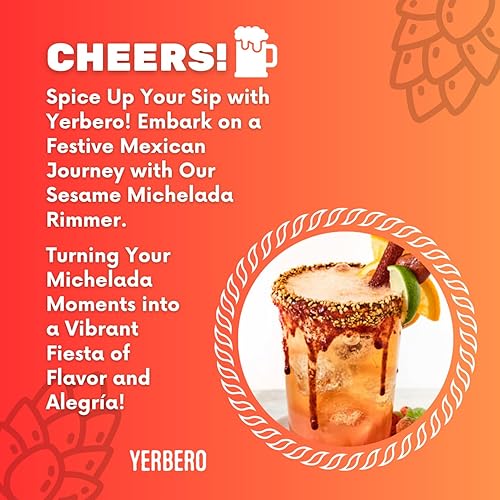 Miniatura 4 de Yerbero - Semillas de sésamo confitadas 6oz (170g) Cóctel Michelada Rimmer  Ajonjoli Garapinado Para Micheladas  Mexican Party Twist - Cerveza,