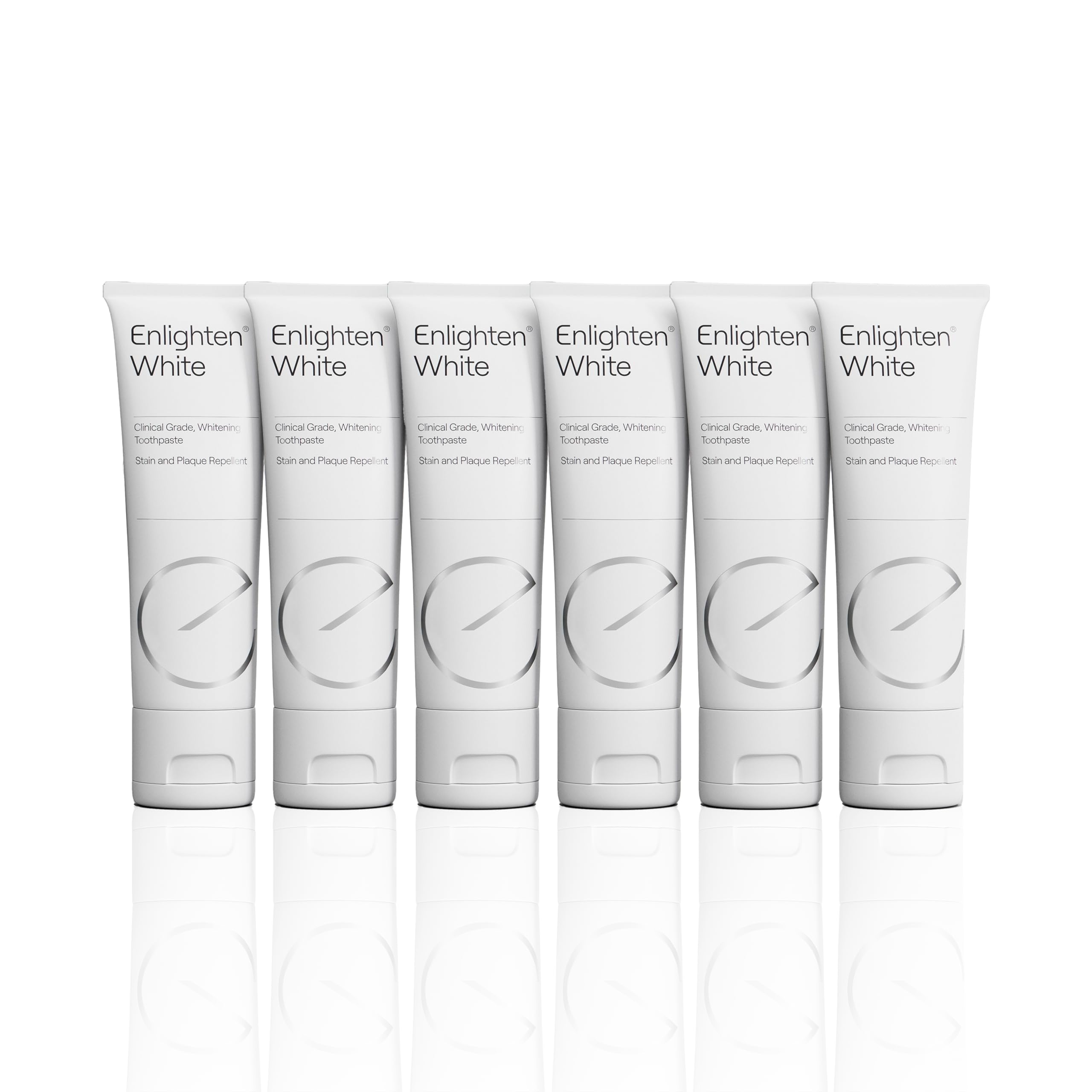 Enlighten White - Fluorid aufhellende Zahnpasta, 75 ml - Zahnschmelzschutz und Zahnaufhellung, für gesunde und strahlend weiße Zähne, von Zahnärzten empfohlen - 6 Stücke
