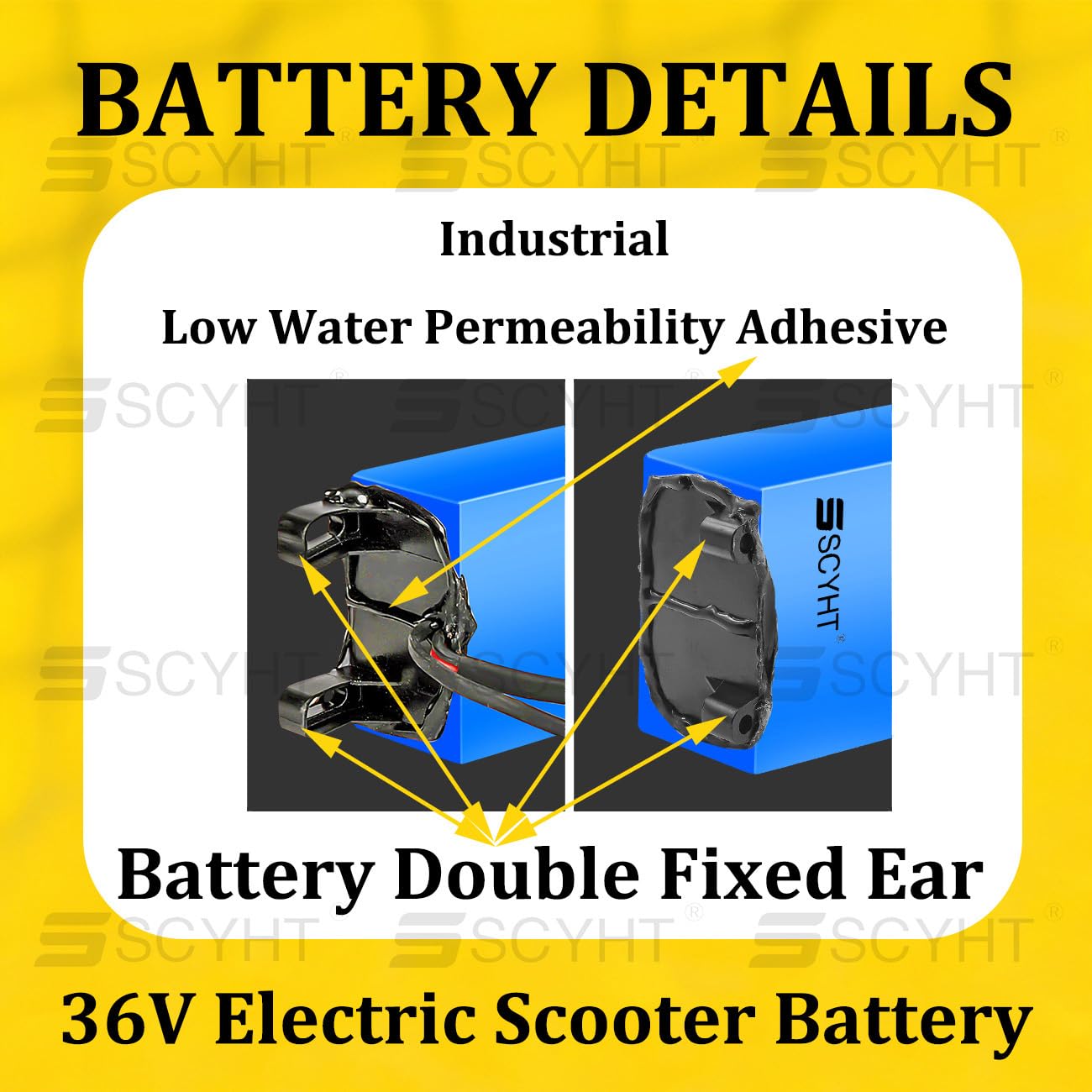 SSCYHT Batterie Lithium 36V 7,8Ah / 10,5Ah / 6Ah – Compatible M365, Ports JST+XT30, Sans Comm, Pour Trottinette Et Skateboard