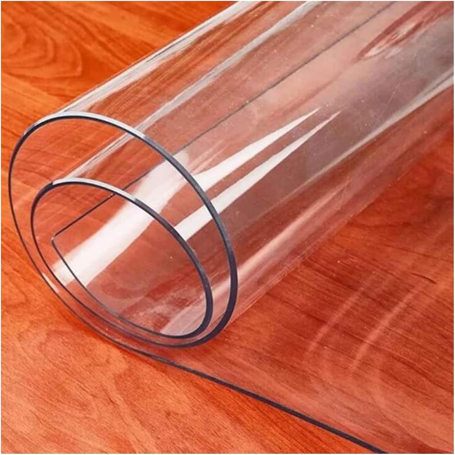 Tapis de sol en plastique vinyle - 2 mm - Antidérapant - Protection de sol en PVC transparent pour sols durs - Longueur : 100 à 280 cm - Idéal pour la maison et le bureau - 90 x 100 cm