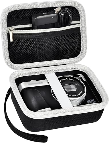 Funda rígida compatible con Hauyincepara ToAuitepara Lecnippypara Bifevsrpara Lecranpara cámara digital Saneen 4K 5K 48MP, funda de almacenamiento