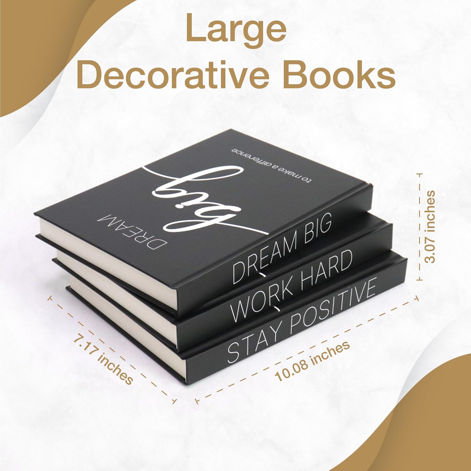 Decorative Books for Home Decor - Faux for decoration Coffee Table | Book Shelf Decor | Entryway | Console Table - Modern Luxury Designer Decor Set - Decorative for Display
