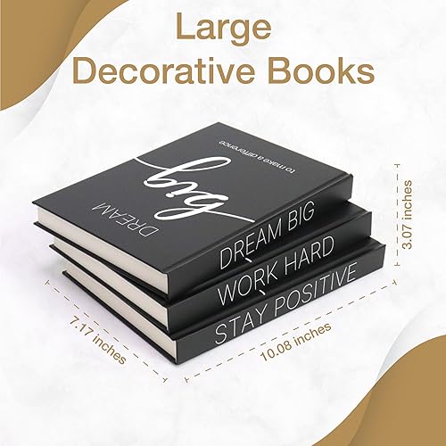 Miniatura 7 de Libros decorativos para decoración del hogar, libros falsos para decoración de mesa auxiliar, decoración de estantes de libros, mesa de entrada,