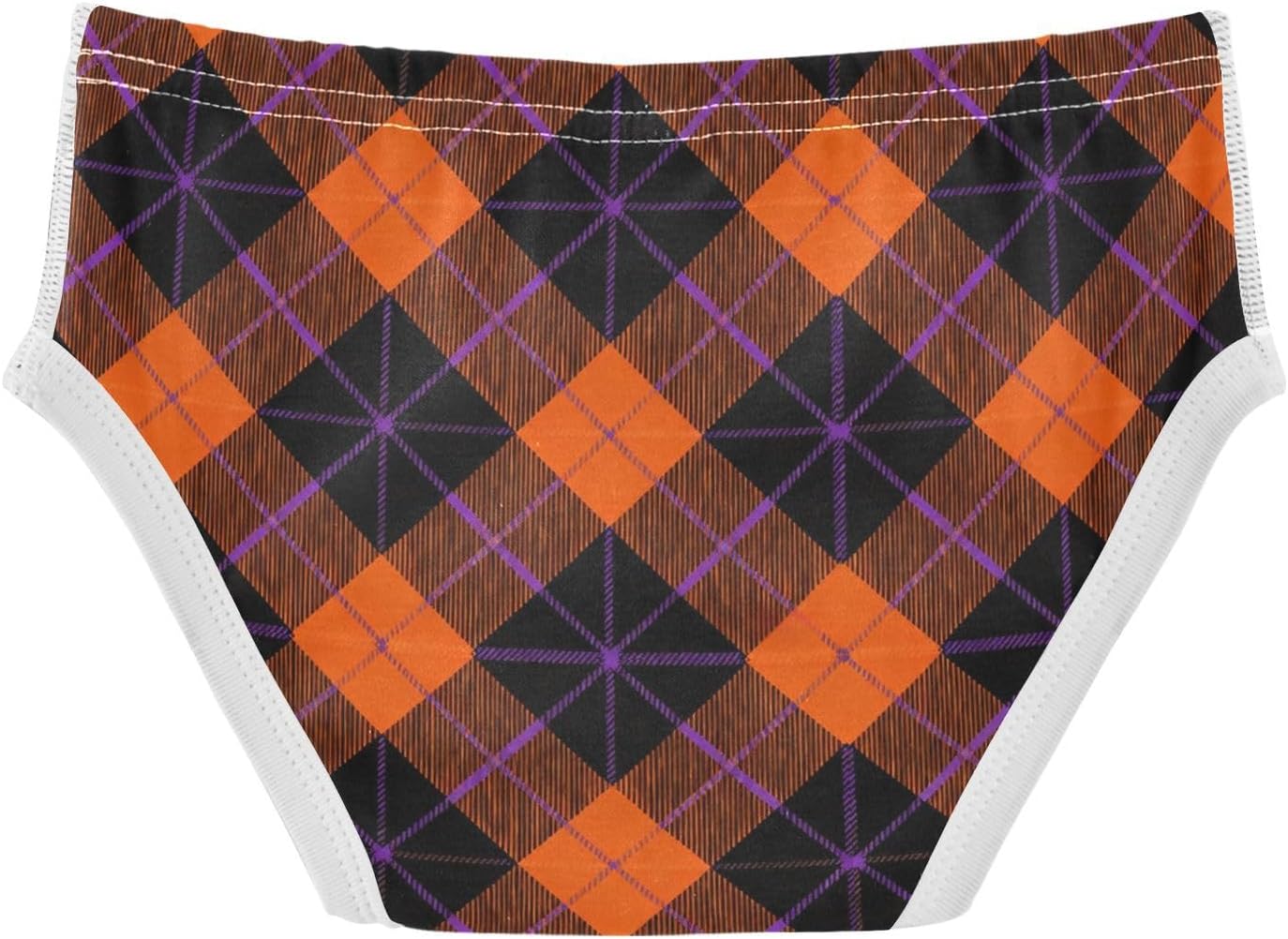 visesunny Boys Training Underwear Diagonal Plaid Halloween Breathe Cotton Potty Briefs Size 2T-8Y for Toddler