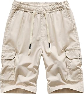 XUNRYAN Mens Hiking Cargo Shorts Lightweight Quick Dry Summer Casual Shorts Outdoor Fishing Golf Shorts with Pockets