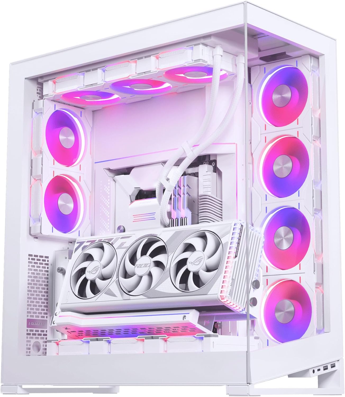 Phanteks Premium Gen5 Vertical GPU Bracket, PCIex16 Gen5, D-RGB Lighting, 220mm (White)