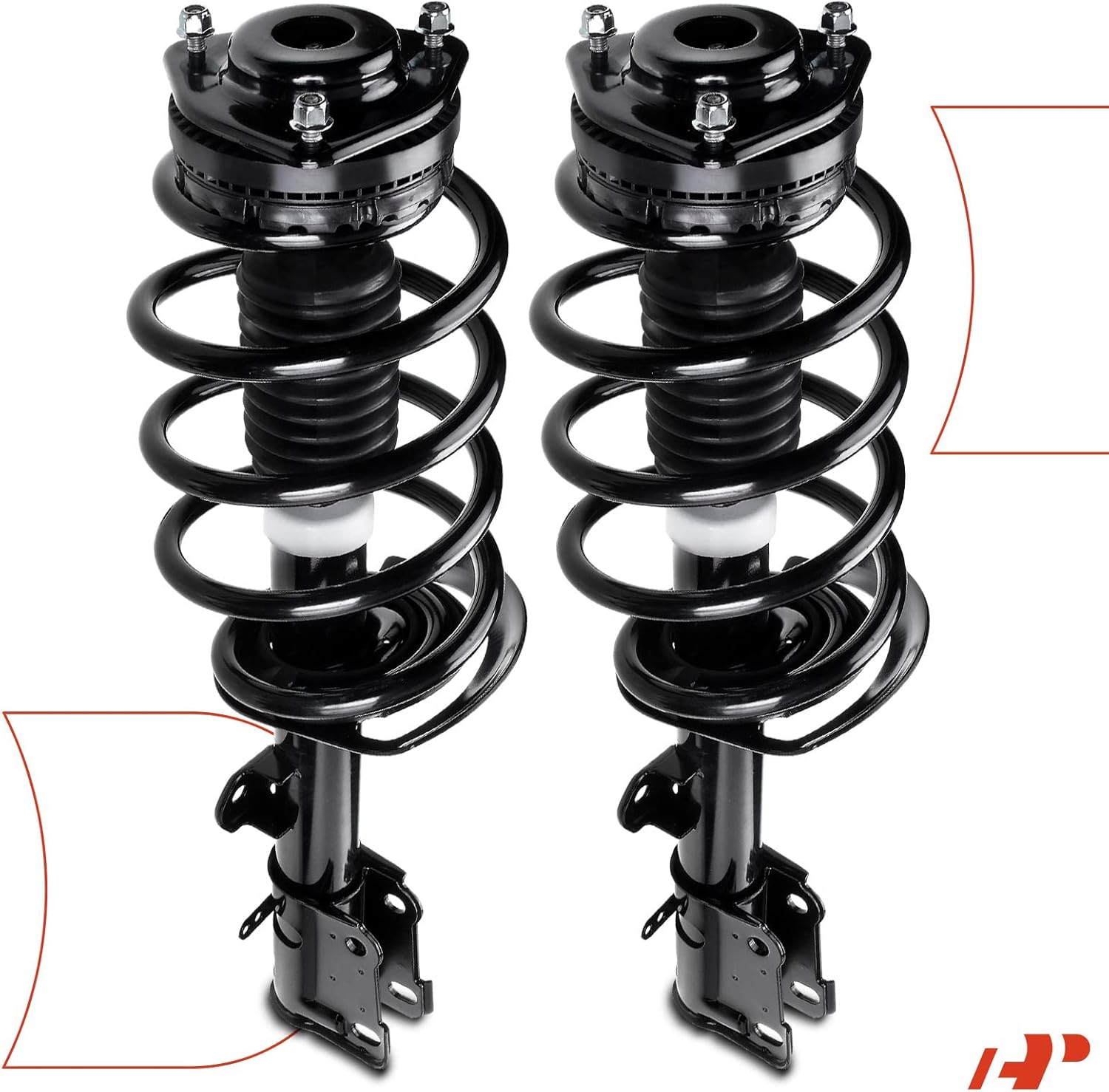 A-Premium Front Struts Compatible with Chrysler Town & Country & Dodge Grand Caravan, 2008-2010 - 2x Replacement Suspension Complete Strut Assembly Shock with Coil Spring