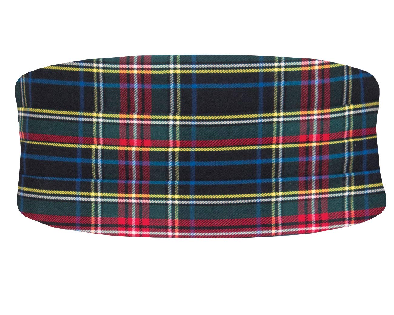 Dobell Mens Green Tartan Cummerbund