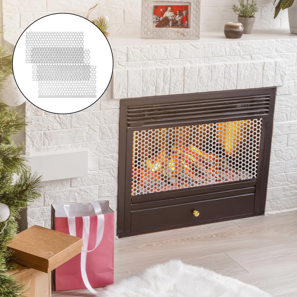 NBEADS 3 pz Lamiera Forata, Lamiera Espansa A Maglie Sfalsate con Fori Da 6mm Lamiera Preforata In Acciaio Inossidabile per Ventilazione e Filtrazione Dei Fumi, 20x10cm, Spessore 1.5mm
