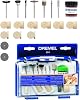 Dremel 684 polishing accessory, set of 20 accessories for multi-purpose tools, cleaning and polishing