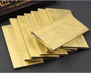 Zkenshan-Copper Sheet CNC Frame Model Mould Material, Brass Copper Plate Sheet DIY Handmade Material DIY Laser Cutting, High Purity and Durable (Color : 200x40x5mm)