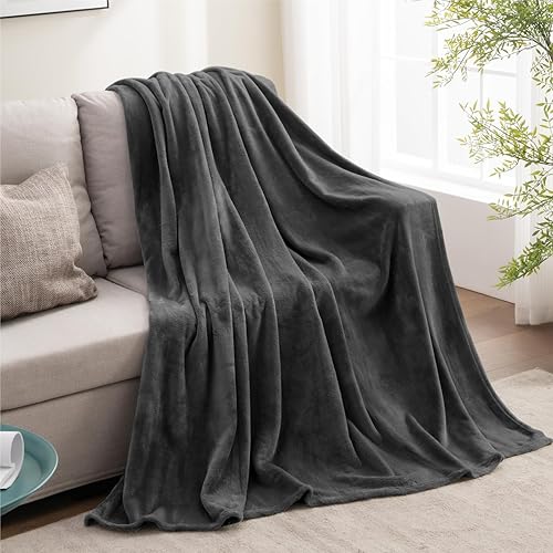 Miniatura 210 de BEDELITE Fleece Blanket White Throw Blanket for Couch & Bed, Luxury Plush Cozy Fuzzy Blanket 50" x 60", Super Soft Warm Lightweight Throw Blanket